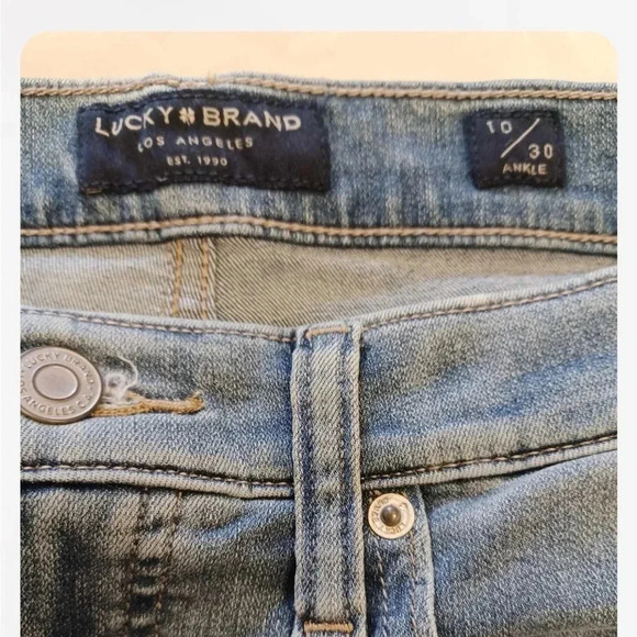 Lucky Brand High Rise Bridgette  Skinny Jeans in Sunny Isles Size 10 - Picture 9 of 11